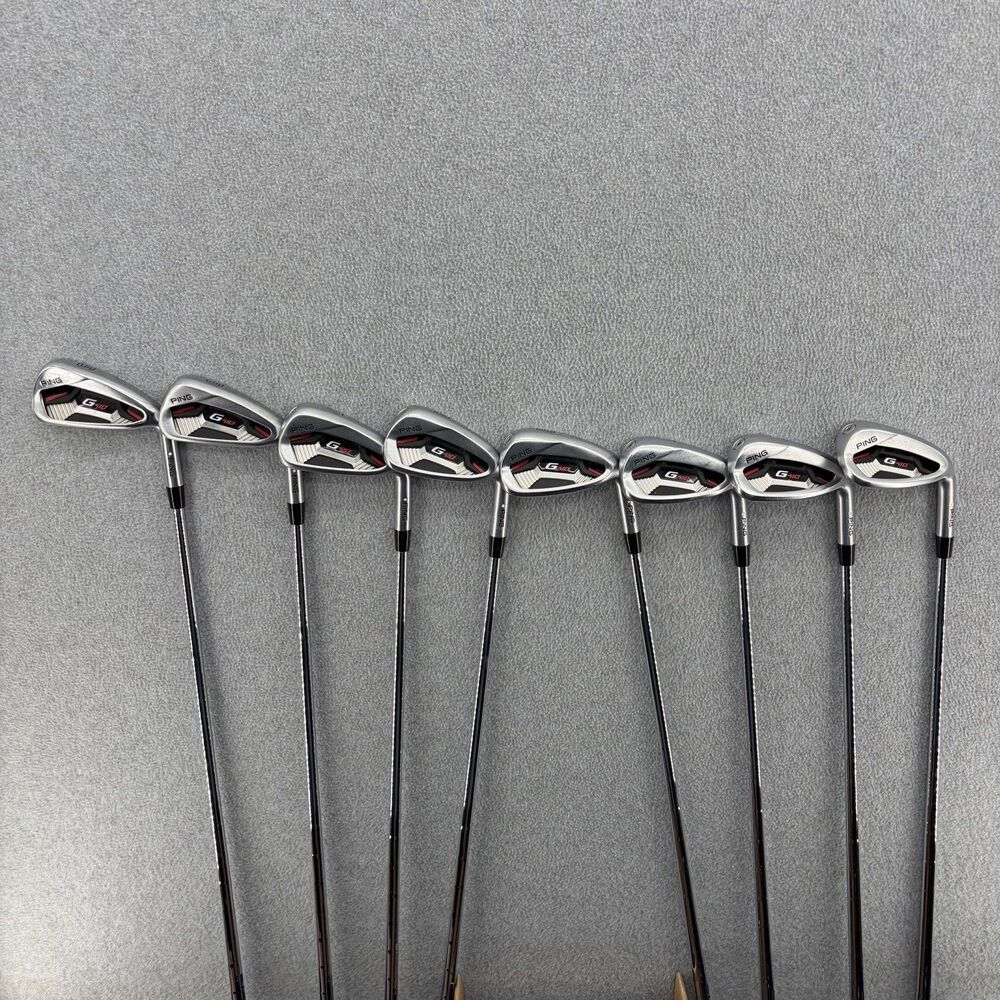 PING G410 Iron Set 5-PW, UW, SW AWT 2.0 Stiff Flex RH Excellent